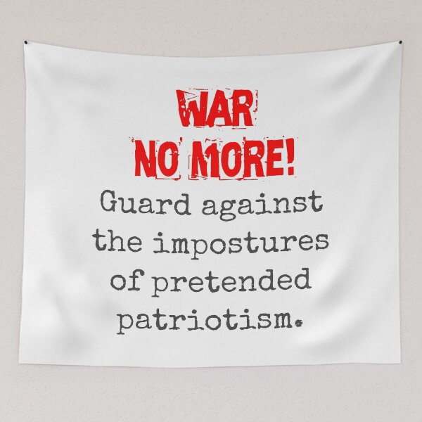 Item preview, Guard Against The Impostures - Anti-War Quote designed and sold by CrankyOldDude.