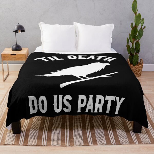 Item preview, Til Death Do We Party Bachelorette Party Til Death Do We Party Raven Gothic Wedding Design designed and sold by mysticblvd.