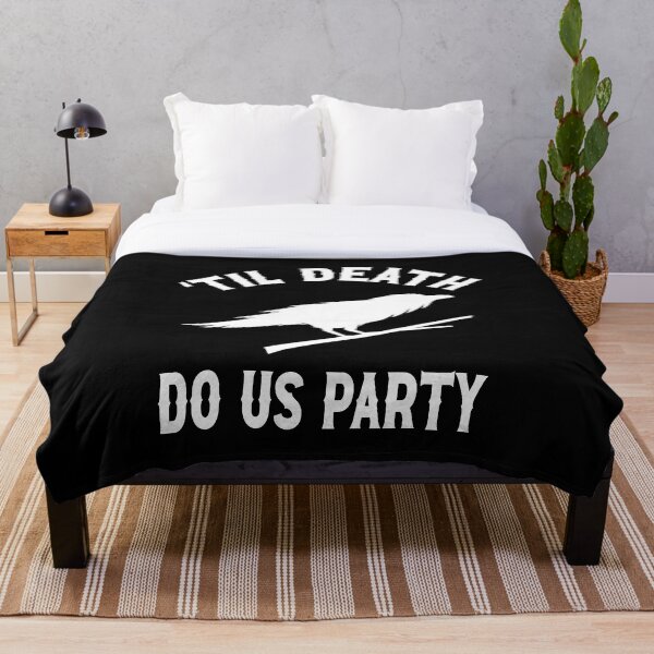 Item preview, Til Death Do We Party Bachelorette Party Til Death Do We Party Raven Gothic Wedding Design designed and sold by mysticblvd.