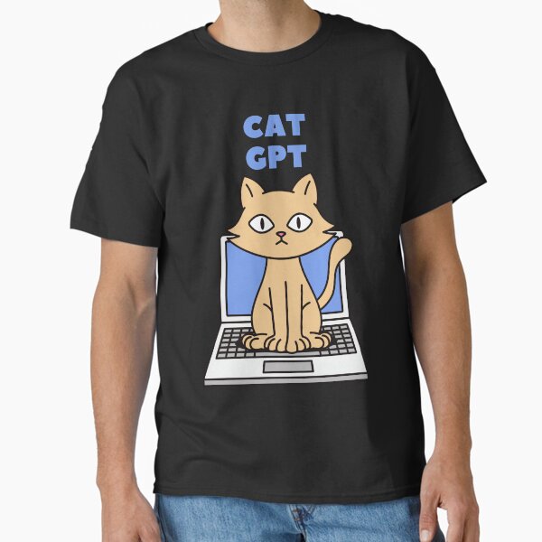 Item preview, FUNNY CAT CHAT GPT 4 FUNNY CHAT GPT t-SHIRTS designed and sold by VBRIdesings.