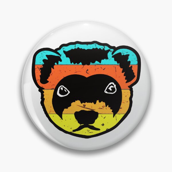 Item preview, Ferret Face Retro designed and sold by pawsinprofile.