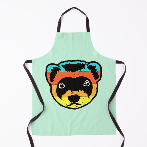 Item preview, Ferret Face Retro designed and sold by pawsinprofile.