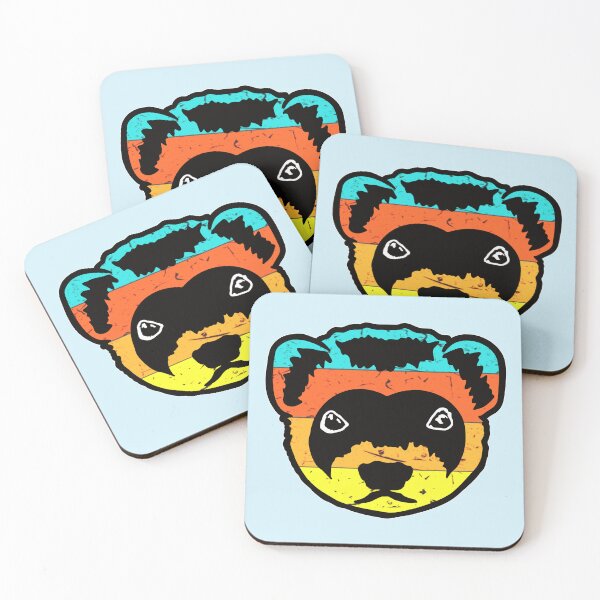Item preview, Ferret Face Retro designed and sold by pawsinprofile.