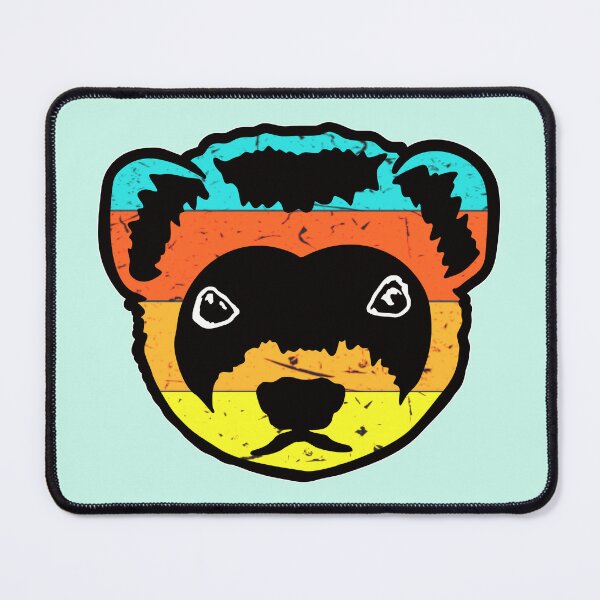 Item preview, Ferret Face Retro designed and sold by pawsinprofile.
