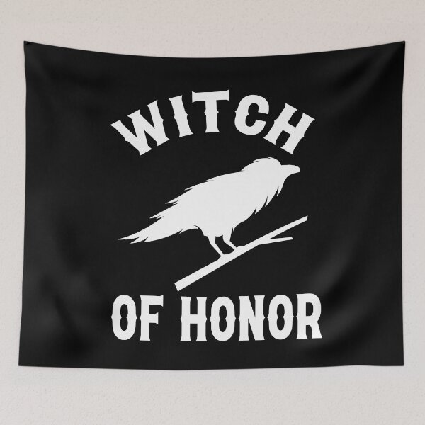 Item preview, Til Death Do We Party Bachelorette Party Witch Of Honor Raven Gothic Wedding Design designed and sold by mysticblvd.