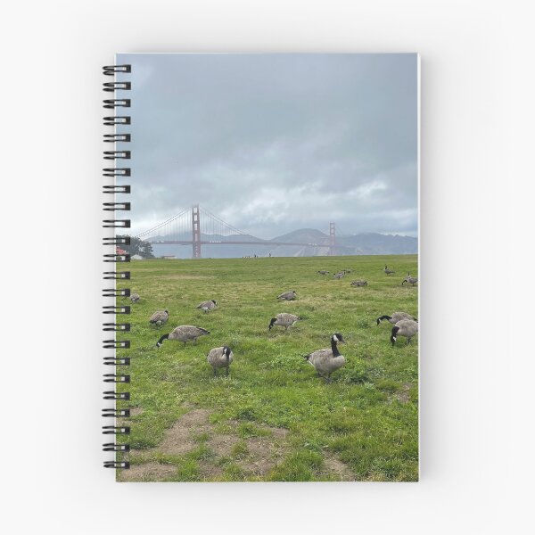 Item preview, Golden Gate Bridge from Crissy Field with Geese designed and sold by BaggyYogaPants.