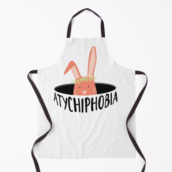 Item preview, ATYCHIPHOBIA Bunny Minimalist Anxiety Awarness Typography designed and sold by Zazizu.