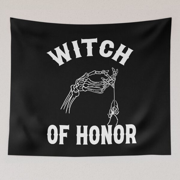 Item preview, Til Death Do We Party Bachelorette Party Witch Of Honor Spider Gothic Wedding Design designed and sold by mysticblvd.