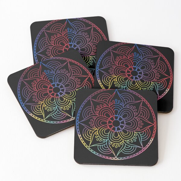 Item preview, Floral colorful mandala pattern trendy design  designed and sold by Souushop.