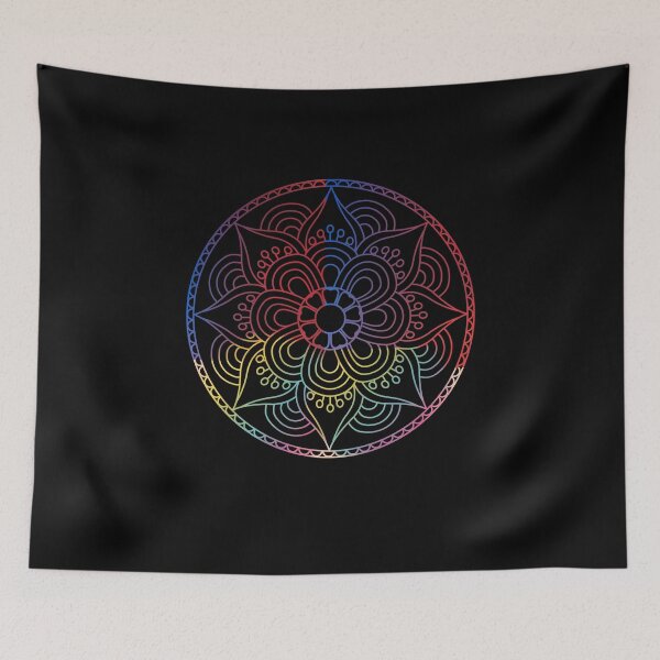 Item preview, Floral colorful mandala pattern trendy design  designed and sold by Souushop.