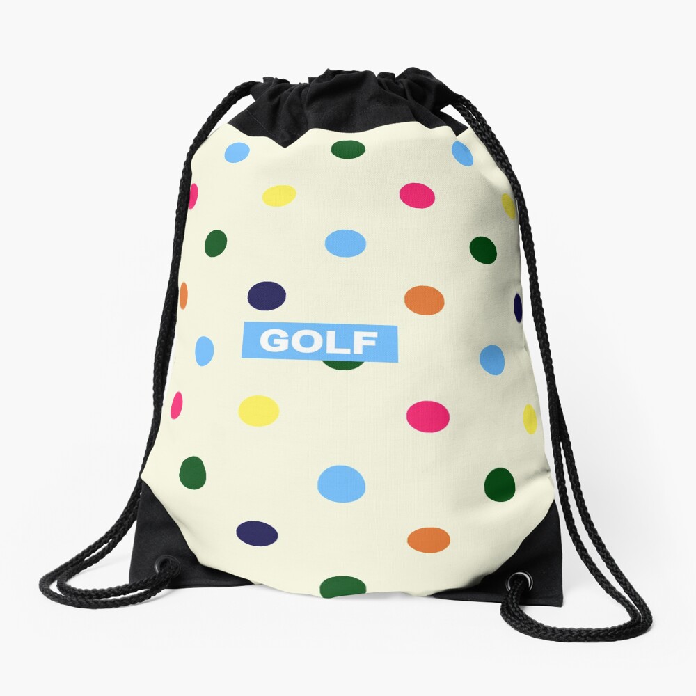 "GOLF Polka Dots Tyler The Creator" Drawstring Bag for Sale by PaulyH Redbubble