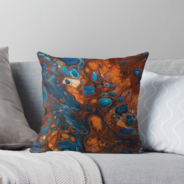 Artikel-Vorschau von Orange and Blue Swirling Oil Pattern, designt und verkauft von Expressive Vision.