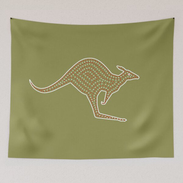Item preview, KANGAROO. ABORIGINAL STYLE. VERSION 2. designed and sold by 5hertz.