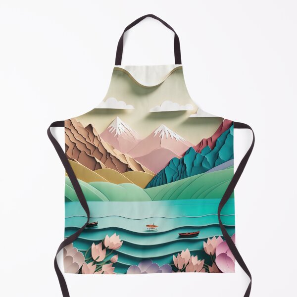 Item preview, Colorful Lake and Mountain Range Spring Landscape designed and sold by Juliascutecornr.
