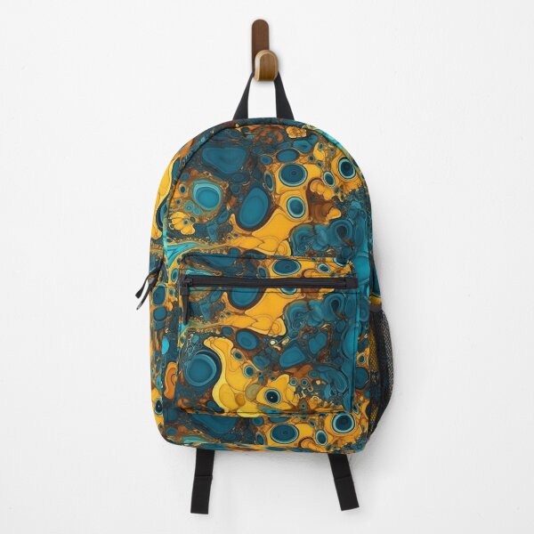 Artikelvorschau, Yellow and Blue Swirling Oil Pattern entworfen und verkauft von Expressive Vision.
