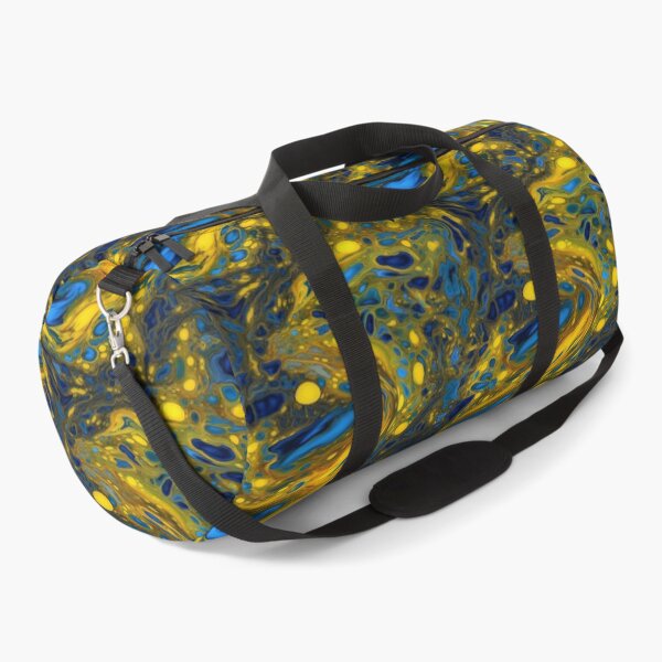 Item preview, Yellow and Blue Swirling Oil Pattern designed and sold by Expressive Vision.