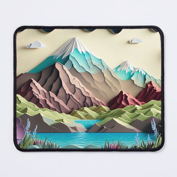 Item preview, Spring Flowers Mountain Lake Landscape designed and sold by Juliascutecornr.