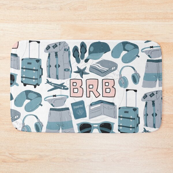 Item preview, Be Right Back in Blue designed and sold by KatsCanvas.