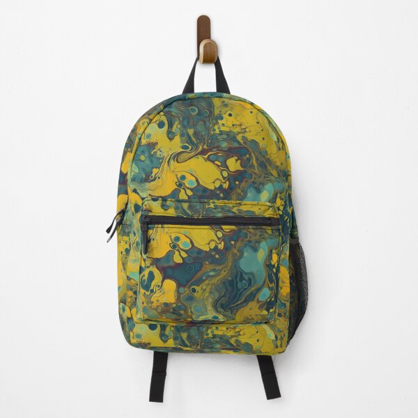 Artikelvorschau, Yellow and Blue Swirling Oil Pattern entworfen und verkauft von Expressive Vision.