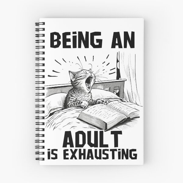 Item preview, being an adult is exhausting designed and sold by PlayfulPrint.