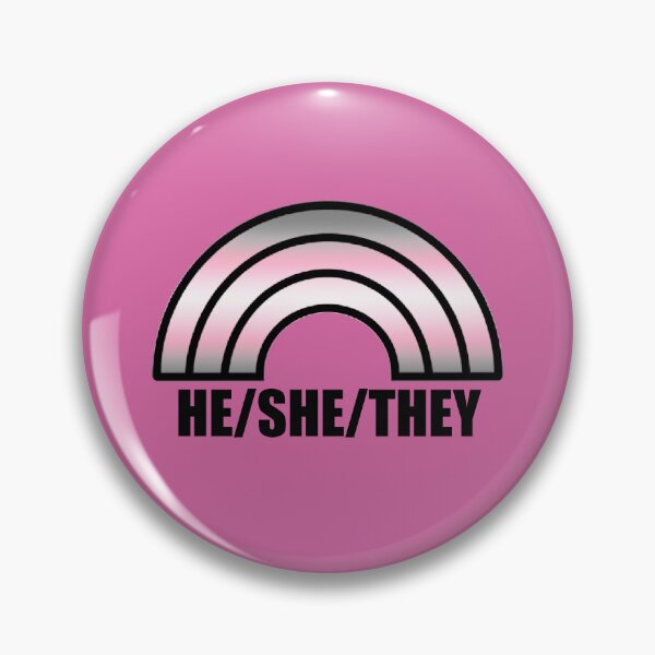 Item preview, He/She/They Pronouns! (Demigirl Pride) designed and sold by krismfischer.
