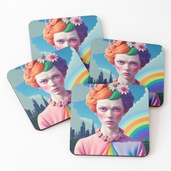 Item preview, Rainbow portrait designed and sold by lulu-o-lulu.