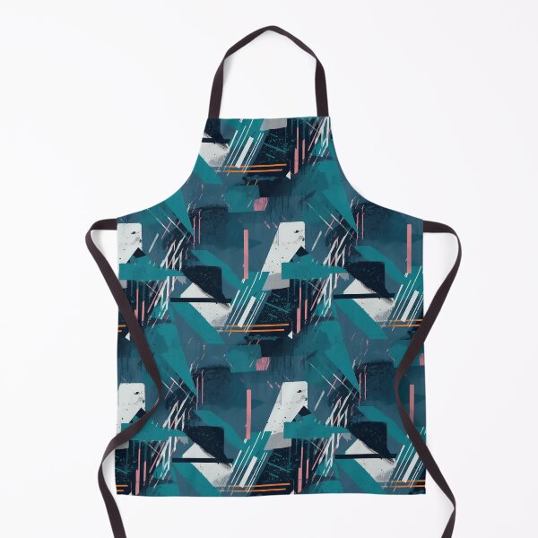 Item preview, Navy and White Shapes Pattern designed and sold by Expressive Vision.
