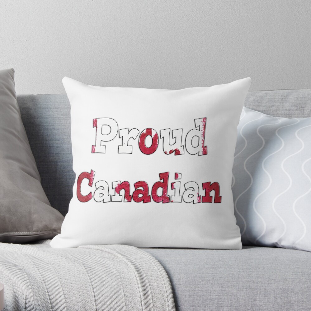 Proud Canadian Throw Pillow
