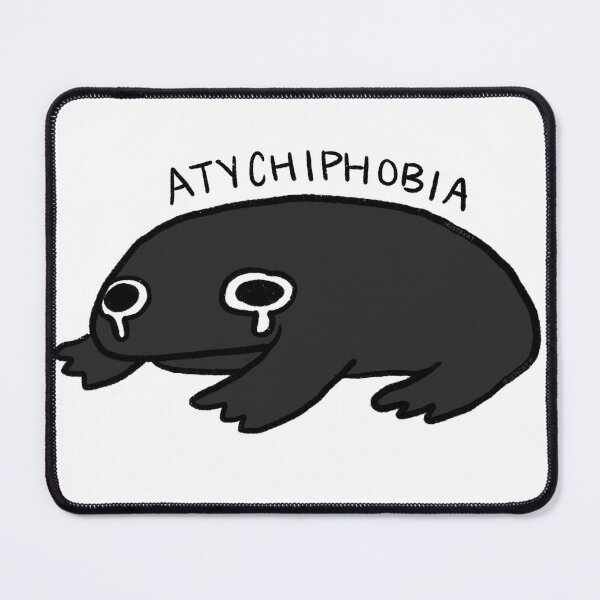 Item preview, Atychiphobia, Fear of Failure | Grey Crying Frog, Frog Stickers designed and sold by iristocat.