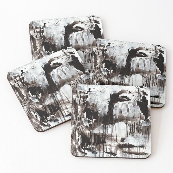 Item preview, INKSCAPES NO.1- (Mountain Caves) designed and sold by dana-krystle.