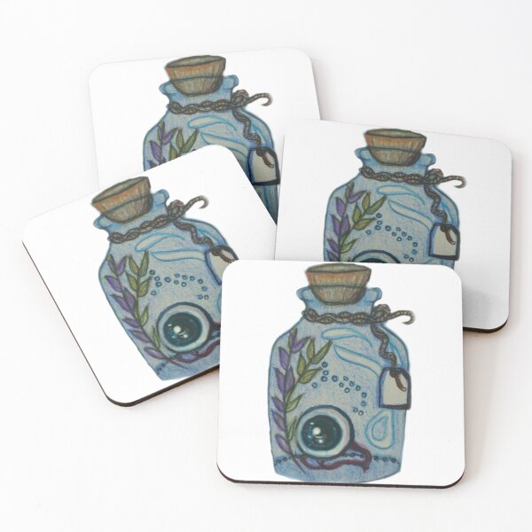 Item preview, Eyeball in Witch's Bottle Flash Art Doodle designed and sold by Melissablackjpg.