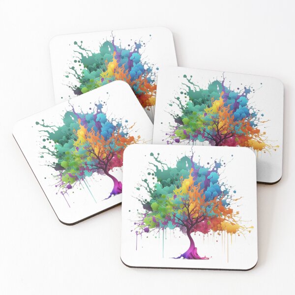 Item preview, Beautiful Colorful Digital Tree Artwork designed and sold by toticavalcanti.