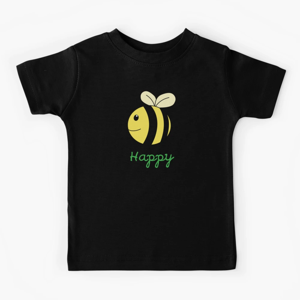 Bee happy t-shirt, Bee birthday, bumble bee decorations, bee party, bee  party decoration, bee decorations, bumble bee party, bee first birthday, bee  baby shower, bee onesie  Kids T-Shirt for Sale by