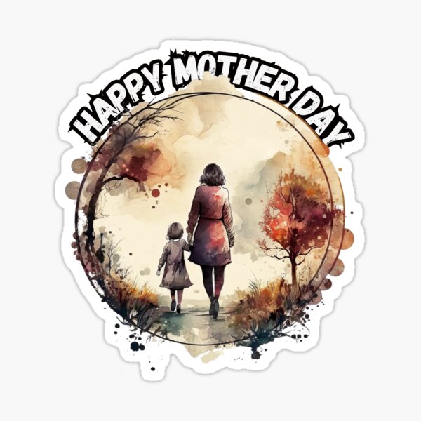 STRONG AS A MOTHER Happy Mothers Day Mum Cool Mom' Sticker