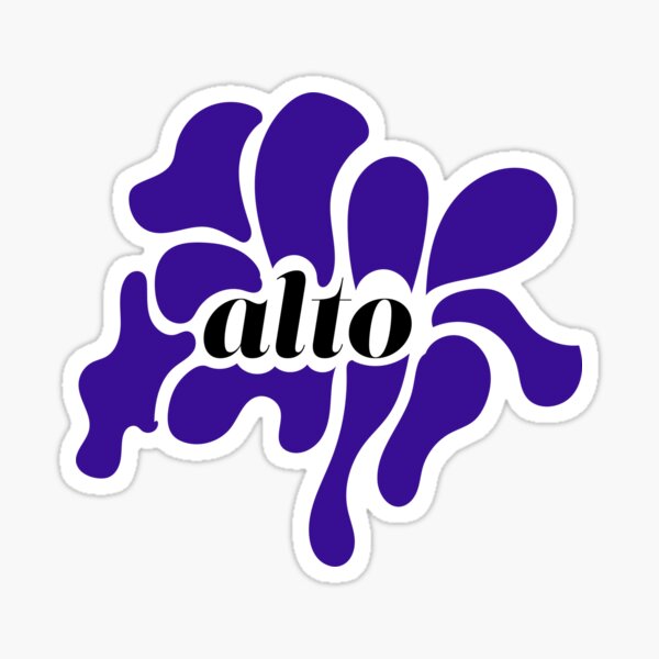 Alto - Blue and Black Sticker