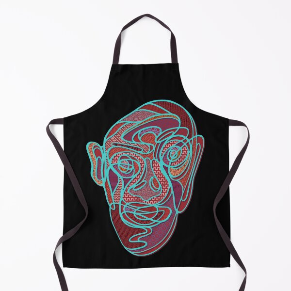 Item preview, Abstract face #14 with mosaic colored sections designed and sold by DaveDanchuk.