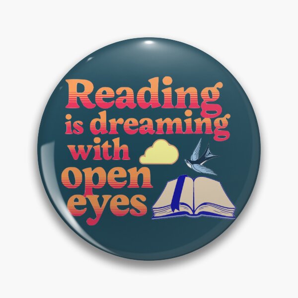 Item preview, Reading is dreaming with open eyes retro open book designed and sold by glowvim.