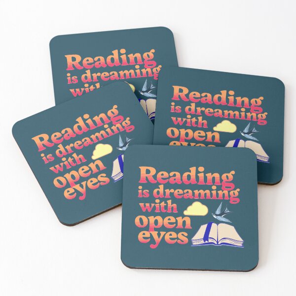 Item preview, Reading is dreaming with open eyes retro open book designed and sold by glowvim.
