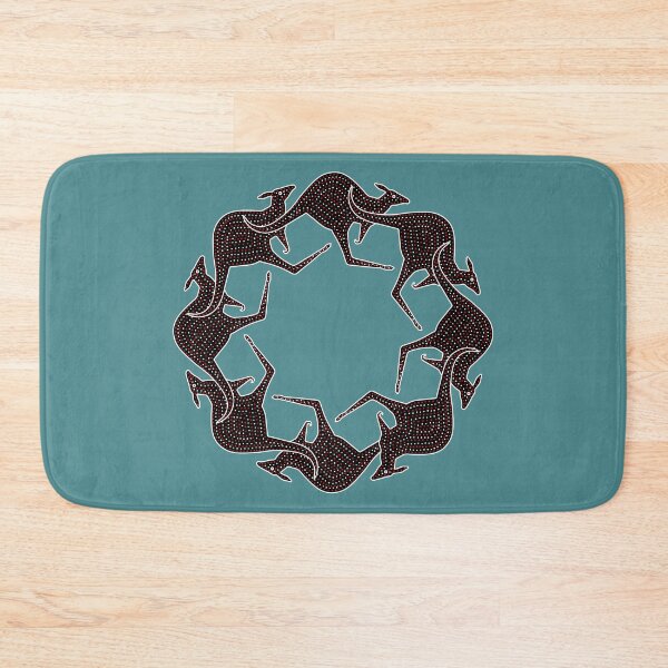 Item preview, KANGAROO DANCE. BLUE BACKGROUND. designed and sold by 5hertz.