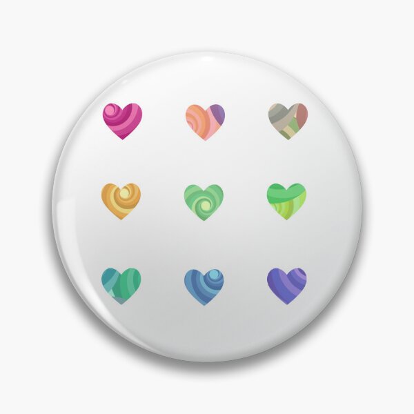 Item preview, Mini Rainbow Swirl Hearts Sticker Pack designed and sold by casserolestan.