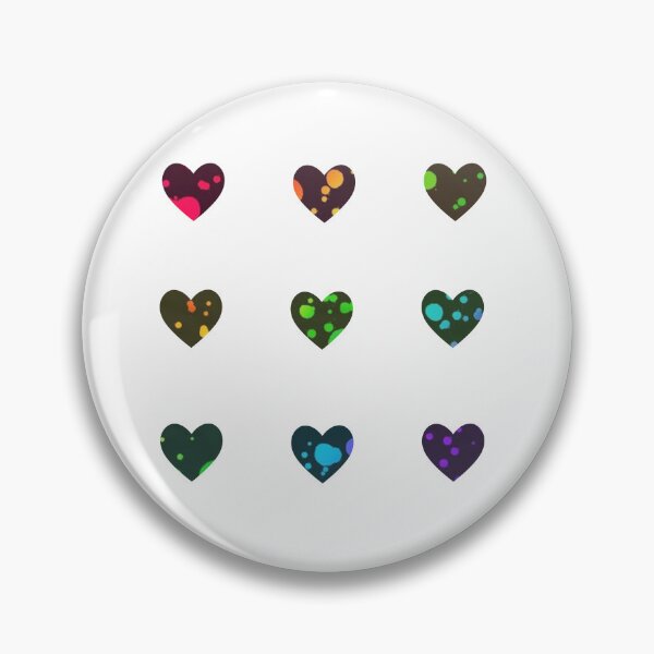 Item preview, Mini Rainbow Spatter Hearts Sticker Pack designed and sold by casserolestan.
