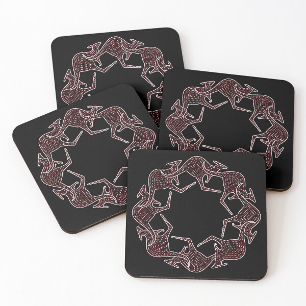 Item preview, KANGAROO DANCE. BLACK BACKGROUND. designed and sold by 5hertz.
