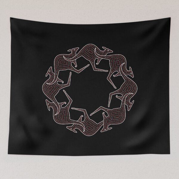 Item preview, KANGAROO DANCE. BLACK BACKGROUND. designed and sold by 5hertz.