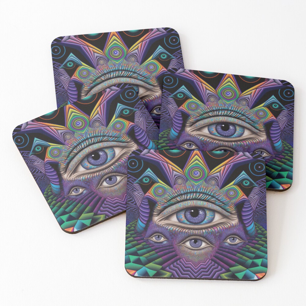 Vista previa del artículo con la obra «Posavasos (lote de 4)», diseñado y vendido por SeedDesign.
