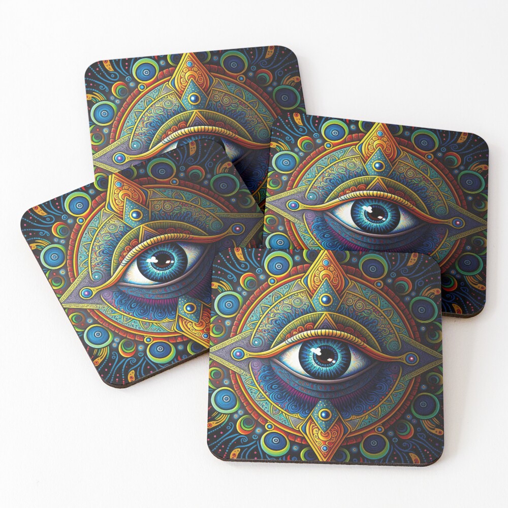 Vista previa del artículo con la obra «Posavasos (lote de 4)», diseñado y vendido por SeedDesign.