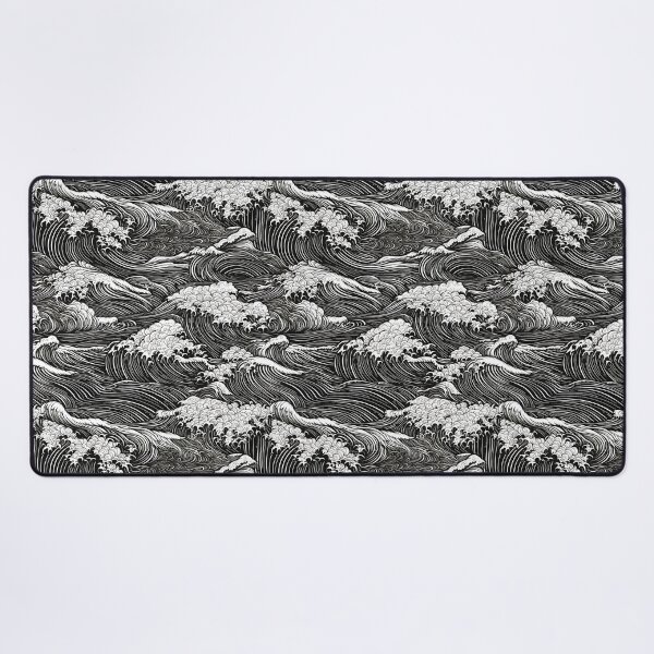 Item preview, Japanese Wave Art Black and White designed and sold by Posterdom.