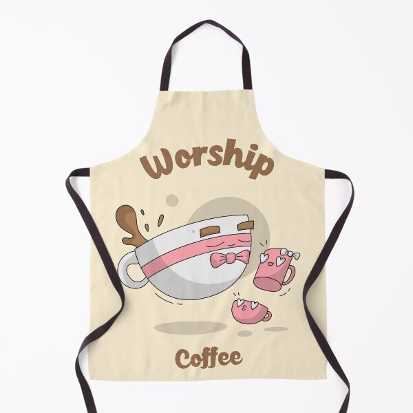 Item preview, Cute Cartoon Coffee Cups & Hearts - Ultimate Coffee Lovers' Worship Design designed and sold by ElLocoMus.