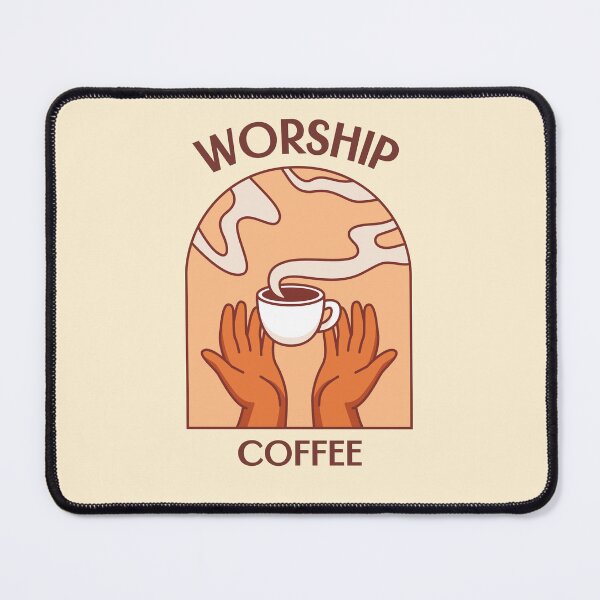 Item preview, Heartfelt Coffee Worship: Cartoon Cups & Hearts - Caffeine Love Connection designed and sold by ElLocoMus.