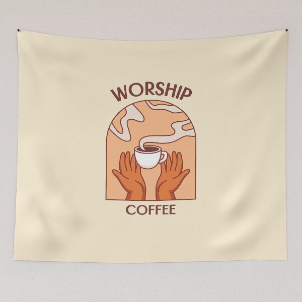 Item preview, Heartfelt Coffee Worship: Cartoon Cups & Hearts - Caffeine Love Connection designed and sold by ElLocoMus.