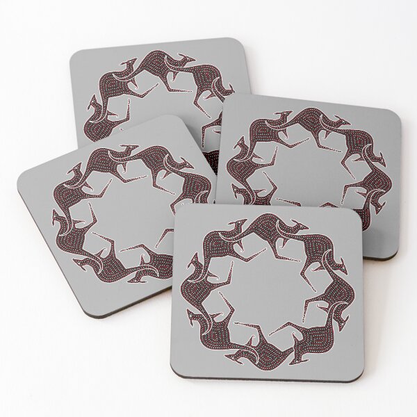 Item preview, KANGAROO DANCE. GREY BACKGROUND. designed and sold by 5hertz.